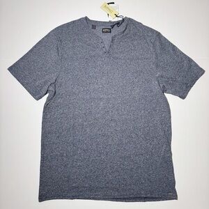Buffalo David Bitton Short Sleeve Henley in Bleu Mirage
